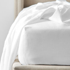 Alma Fitted Sheet - White