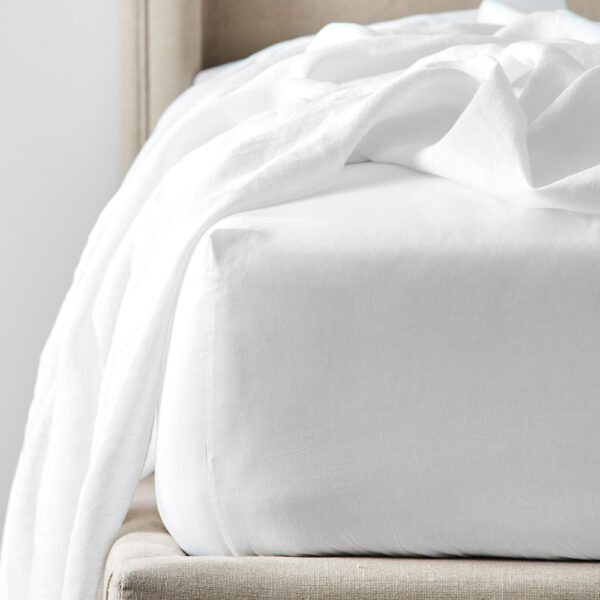 Alma Fitted Sheet - White