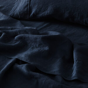 Antwerp Linen Flat Sheet - Ink