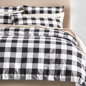 Buffalo Quilt Cover - Black & White