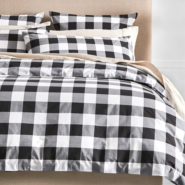 Buffalo Quilt Cover - Black & White