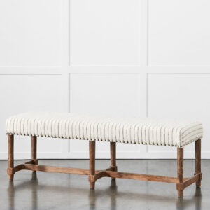 Khadi Hickory Stripe Bench