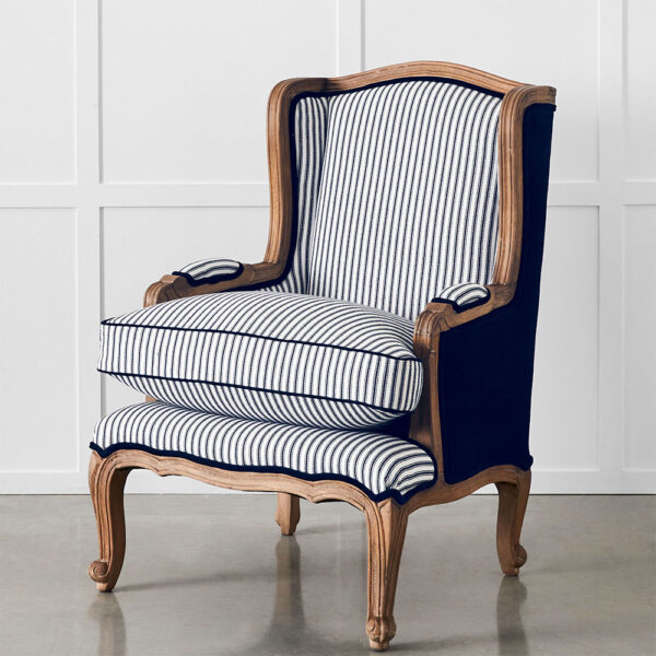 Khadi Ticking Armchair