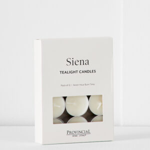 Siena Tealight Candles 12 pk